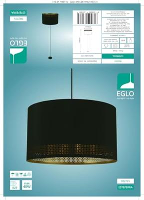 Eglo Landelijke hanglampEsteperra Ø 38cm - 99273