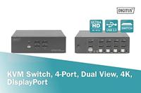 Digitus DS-12882 KVM-switch Zwart - thumbnail