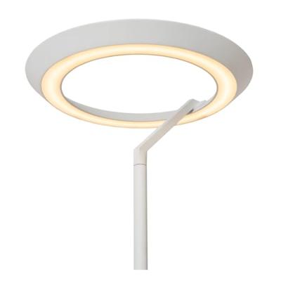Lucide CELESTE - Vloerlamp - Ø 28 cm - LED Dimb. - 1x21W 2700K - Wit