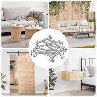 Houten Schroeven 1350 pcs Zilver Staal - thumbnail