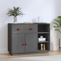 Dressoir 98,5x40x75 cm massief grenenhout grijs - thumbnail
