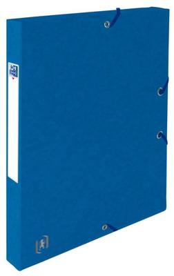 Elastobox oxford top file+ a4 25mm blauw | 12 stuks