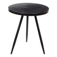 Bijzettafel Kent rond metaal zwart 35 x 40 cm - Bijzettafels - thumbnail