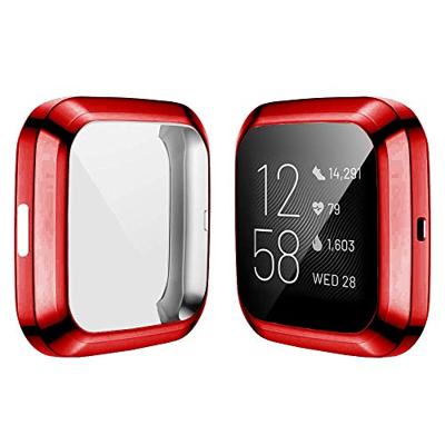 Fitbit Versa 2 Soft TPU case (volledig beschermd) - Rood Fitbit Versa 2 Soft TPU case (volledig beschermd) - Rood