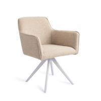 Jesper Home Eetkamerstoel 'Hofu' Turn White, Draaibaar, kleur Wild Walnut - thumbnail