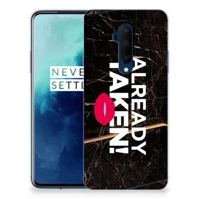 OnePlus 7T Pro | Siliconen hoesje | met naam Already Taken Black