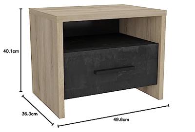 Comodino COLORADO 1 cassetto - Decor rovere Kronberg - L 49,6 x P 36,3 x H 40,1 cm Comodino COLORADO 1 cassetto - Decor rovere Kronberg - L 49,6 x P 36,3 x H 40,1 cm