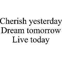 Cherish Yesterday - Muursticker - thumbnail