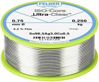 Felder ISO-Core Ultra Clear SAC305 Soldeertin Spoel Sn96,5Ag3Cu0,5 0.250 kg 0.75 mm - thumbnail