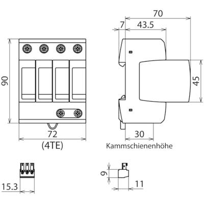 DEHN 952440 DG M TNS ACI 275 FM Overspanningsafleider 20 kA 1 stuk(s)
