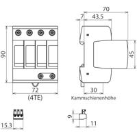 DEHN 952440 DG M TNS ACI 275 FM Overspanningsafleider 20 kA 1 stuk(s) - thumbnail