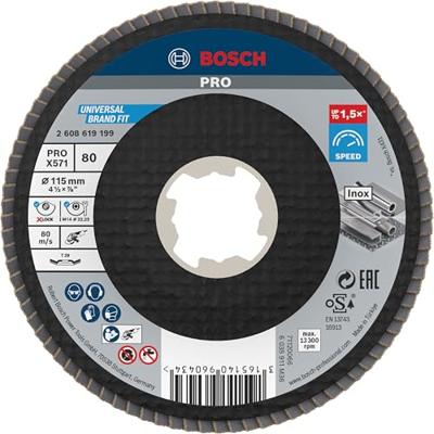 Bosch Accessories 2608619199 Lamellenschuurschijf Diameter 115 cm Korrelgrootte (num): 80 1 stuk(s) Bosch Accessories 2608619199 Lamellenschuurschijf Diameter 115 cm Korrelgrootte (num): 80 1 stuk(s)