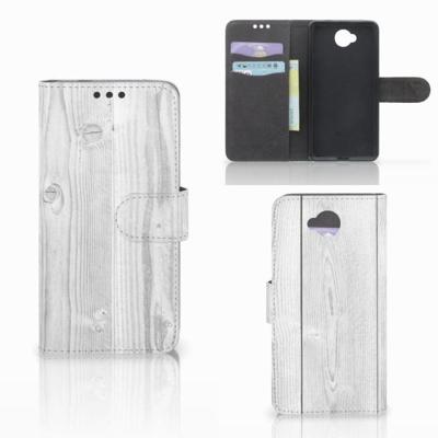 Microsoft Lumia 650 | Book Style Case | White Wood