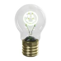Ledlampje smiley - groen - ø7x12 cm - thumbnail
