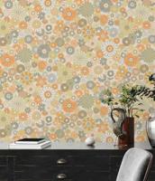 AS Creation Retro Chic - Oranje - Retro - 395353 - thumbnail