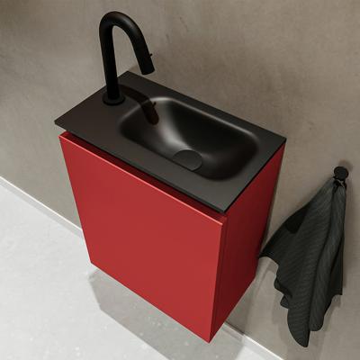 MONDIAZ TURE 40cm toiletmeubel fire. EDEN wastafel urban rechts 1 kraangat