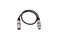 Omnitronic 30220401 XLR Verbindingskabel [1x XLR-stekker 3-polig - 1x XLR-bus 3-polig] 0.50 m Zwart - thumbnail