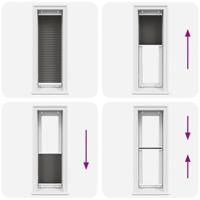 Pliss rolgordijn 50x150 cm stofbreedte 49,4 cm polyester zwart - thumbnail