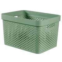 Curver Infinity Recycled Dots Opbergbox 17 liter Groen - thumbnail