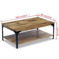 Salontafel mangohout 100x60x38 cm - thumbnail