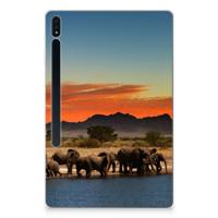 Samsung Galaxy Tab S7 Plus | S8 Plus Back Case Olifanten - thumbnail