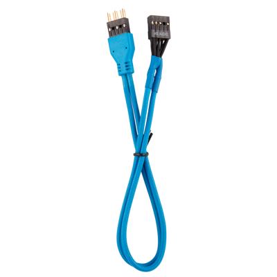 Corsair Premium verlengkabel voor voorpaneel, met ommanteling, blauw