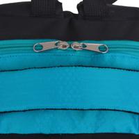 VidaXL Rugzak voor school 40 l zwart en blauw - thumbnail