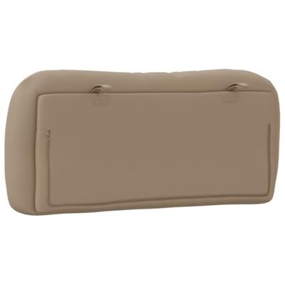 Hoofdbordkussen 90 cm kunstleer cappuccinokleurig Hoofdbordkussen 90 cm kunstleer cappuccinokleurig