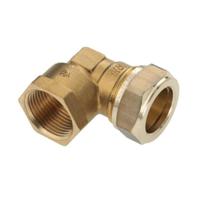 Bonfix knelkoppeling - knie - binnendraad - 1 x 28mm - Vertint Messing - thumbnail