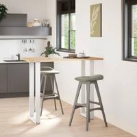 Bartafelpoten 2 st U-vormig 50x(110-111) cm staal wit - thumbnail