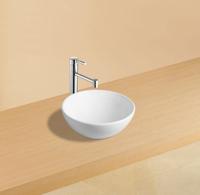 Wiesbaden Luna waskom rond 32x13 cm keramiek glans wit - thumbnail