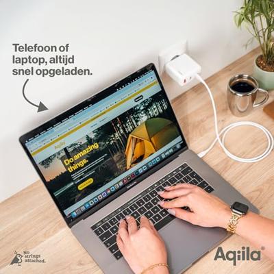 Aqiila W4 USB-oplader 120 W 1x USB-A, 2x USB-C USB PD, Quick Charge 3.0, QC 4+ Wit Binnen Aqiila W4 USB-oplader 120 W 1x USB-A, 2x USB-C USB PD, Quick Charge 3.0, QC 4+ Wit Binnen
