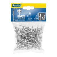 Rapid blindklinknagel alu 4.8x16mm (100st) Rapid blindklinknagel alu 4.8x16mm (100st)