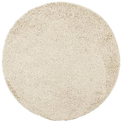 VidaXL Vloerkleed pamplona shaggy hoogpolig modern ø 200 cm goudkleur