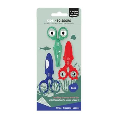 Vaessen Creative • kinderscharen set krab walvis krokodil 3st.