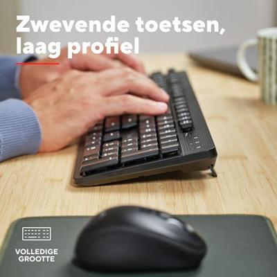 Trust Ody II Draadloos toetsenbord Toetsenbord Zwart