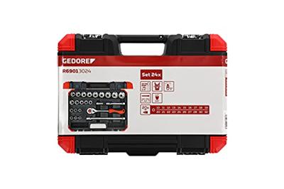 Gedore RED R69013024 24-delige Dopsleutelset 1/2'' 3300056 - R69013024 Gedore RED R69013024 24-delige Dopsleutelset 1/2'' 3300056 - R69013024