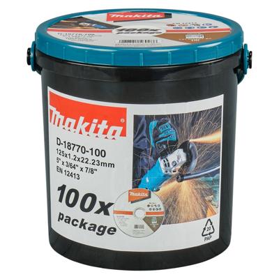 Makita D-18770-100 Doorslijpschijf RVS 125mm VE=100 in emmer
