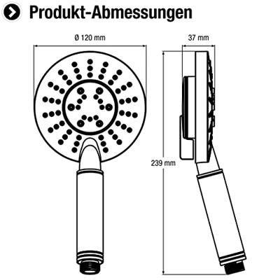 Cornat Handdouche Vanezza New 3S Chr/Wi - TECB3476 Cornat Handdouche Vanezza New 3S Chr/Wi - TECB3476