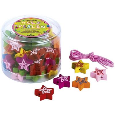 Moses kralenset Sterren hout Moses kralenset Sterren hout