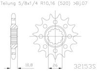 ESJOT Sprocket 520 17z racing - thumbnail