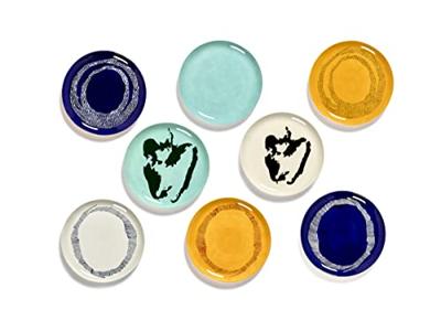 SERAX - Feast by Ottolenghi - Bord L 26x26cm Sunny Yellow Swirl-D SERAX - Feast by Ottolenghi - Bord L 26x26cm Sunny Yellow Swirl-D