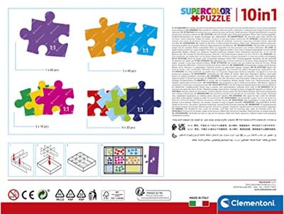 Clementoni legpuzzel super color 10in1 dc comics