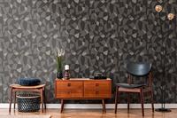 AS Creation Antigua - Zwart - Geometrisch Behang - 390934 - thumbnail