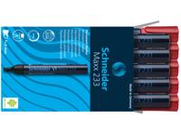 Schneider Marker permanent 233 beitel rood 10st - thumbnail