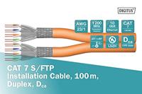 ASSMANN Electronic DK-1743-VH-D-1 100m Cat7 S/FTP (S-STP) Oranje netwerkkabel - thumbnail