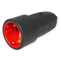 Bachmann 913.174 Koppeling met randaarde Rubber, Silicone 250 V Zwart IP44, IP20 - thumbnail