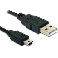 Delock USB 2.0 type A naar type mini B kabel (5-polig, 1m) - thumbnail