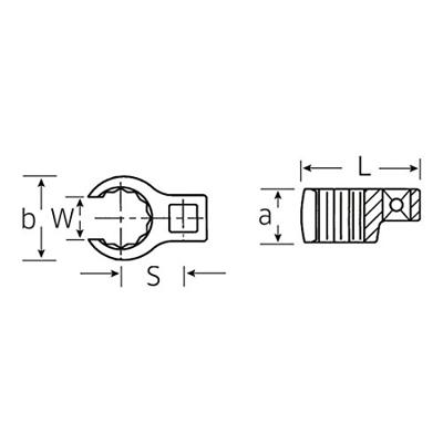 Stahlwille 03190028 Opsteekringsleutel 28 mm