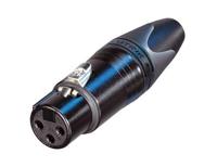 Neutrik NC3FXX-B Female XLR kabeldeel 3p zwart - thumbnail